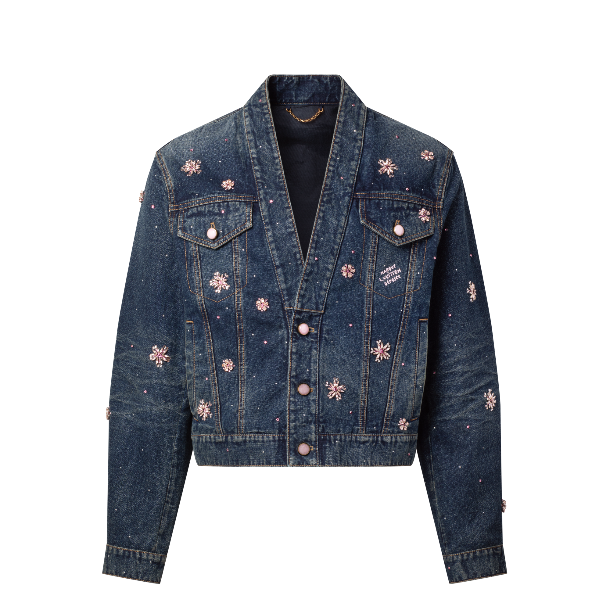 Embroidered Denim Kimono Jacket - Ready-to-Wear | LOUIS VUITTON